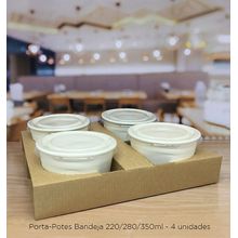 Porta-Potes Bandeja Destacável 2x2 - 280ml