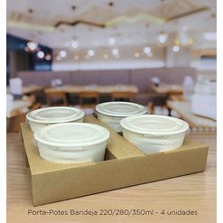 Porta-Potes Bandeja Destacável 2x2 - 280ml