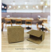 Suporte Branco para Mini Hamburguer - 7 x 4 x 7,4 cm