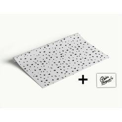 Papel Seda Afetivo Estampa Preta - 31 x 42 cm
