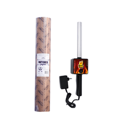 Kit Churrasco - Butcher Paper 60cm x 50m + Assoprador Brasa Fácil