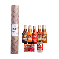 Kit Churrasco - Butcher Paper 60cm x 50m + Molhos e Temperos