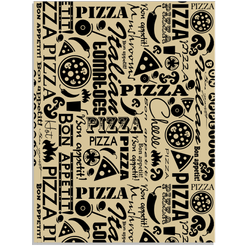 Jogo Americano Fundo de Bandeja  Arte Pizza - 40 x 40 cm