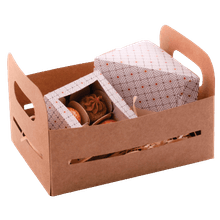 Cesta Kraft de Papel - 21 x 15 x 12 cm