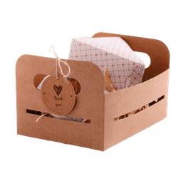 Cesta Kraft de Papel - 21 x 15 x 12 cm