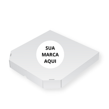 Caixa de Pizza Chanfrada com Logo - 25 x 25 x 4 cm