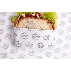 Papel AntiGordura para Lanches / Alimentos com Logo - 40 x 40 cm