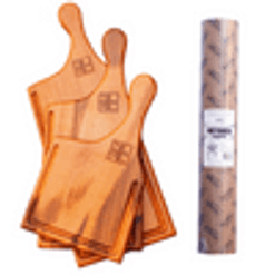 Kit de Tábua de Corte 19 cm x 57 cm + 1 Butcher 60 cm x 50 m