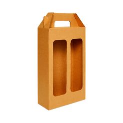 Caixa para Garrafa com Visor - 2 Garrafas