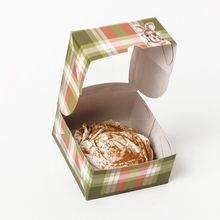 Caixa para doces com visor Páscoa Cool Rabbit - 8,5 x 8,5 x 4 cm