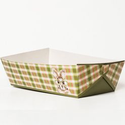 Cesta de Papel Multiuso Páscoa Cool Rabbit - 25 x 8 x 14 cm