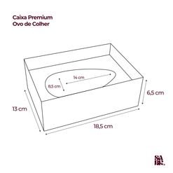 Caixa para Ovo de Colher Páscoa Lúdica - 18,5 x 6,5 x 13 cm