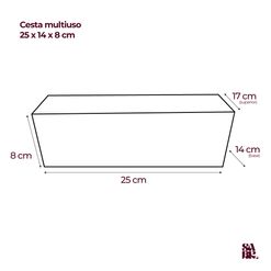 Cesta de Papel Multiuso Páscoa Lúdica -  25 x 8 x 14 cm