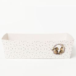 Cesta de Papel Multiuso Páscoa Lavanda - 25 x 8 x 14 cm