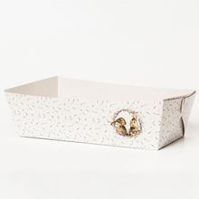 Cesta de Papel Multiuso Páscoa Lavanda - 25 x 8 x 14 cm