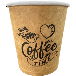 Copo Kraft – 280 ml – Impressão Coffee Time - 400 unidades