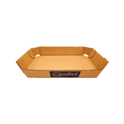 Pallet de Bandejas para Frutas e Legumes c/ Imp. Qualitá - 18 x 12 x 3 cm - Pallet c/ 2700 unidades