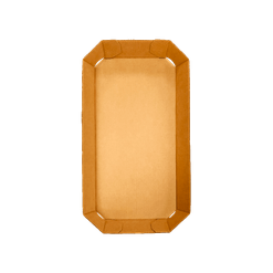 Pallet de Bandejas para Frutas e Legumes c/ Imp. Klabin - 24 x 12 x 3 cm - Pallet c/ 2025 unidades