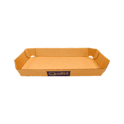 Pallet de Bandejas para Frutas e Legumes c/ Imp. Qualitá - 24 x 18 x 3 cm - Pallet c/ 2025 unidades