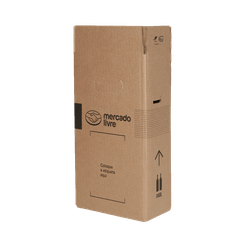 Caixa de Papelão Mercado Livre Transporte de Bebida - 2 garrafas