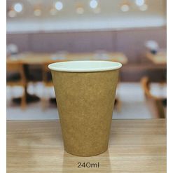 Copo Kraft + Tampa - 240 ml