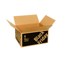 Caixa de Papelão para Correio - 30 x 25 x 15 cm - Edição Limitada Black Friday
