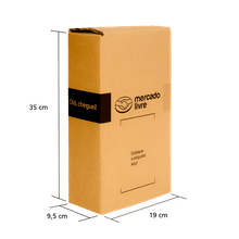 Caixa de Papelão Mercado Livre Transporte de Bebida - 2 garrafas