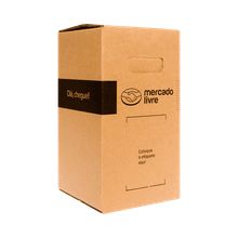 Caixa de Papelão Mercado Livre Transporte de Bebida - 4 garrafas