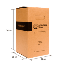 Caixa de Papelão Mercado Livre Transporte de Bebida - 4 garrafas