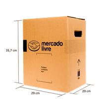Caixa de Papelão Mercado Livre Transporte de Bebida - 6 Garrafas