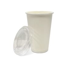 Copo Branco  + Tampa - 300 ml