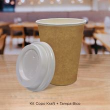 Copo Kraft + Tampa Bico - 240 ml