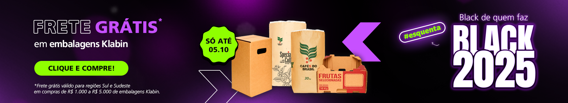 Banner frete grátis